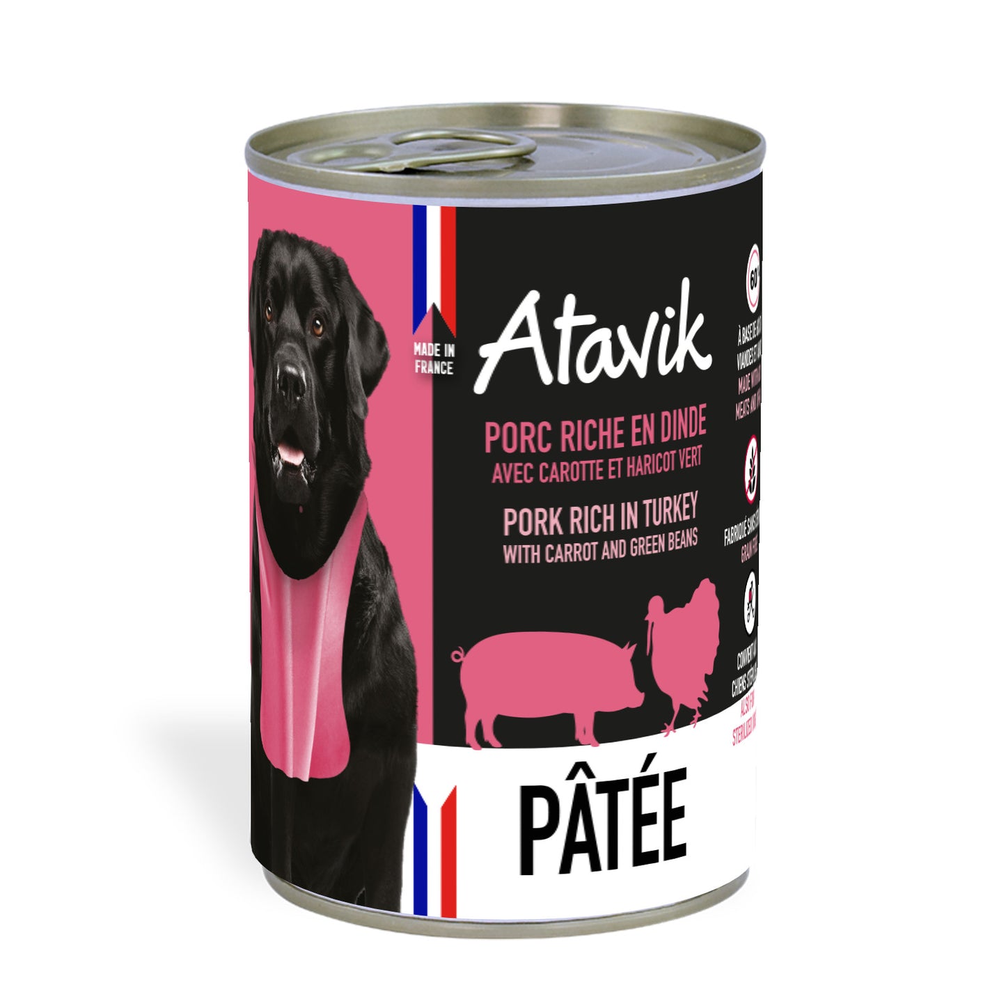 Atavik Pâtée Porc et Dinde