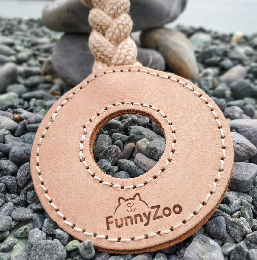 Jouet Mastication en cuir Funny Zoo Cercle
