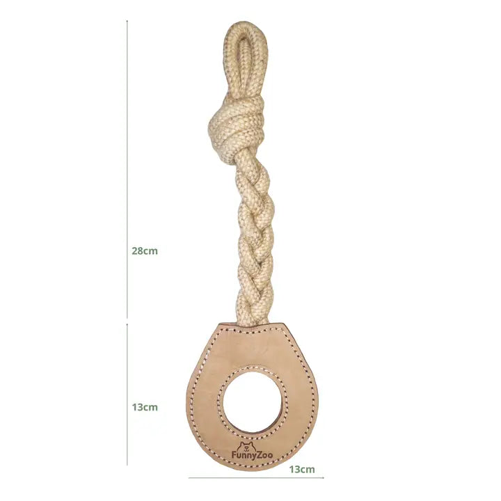 Jouet Mastication en cuir Funny Zoo Cercle Dimension