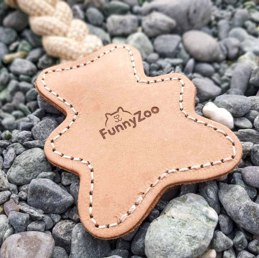 Jouet Mastication en cuir Funny Zoo Ours