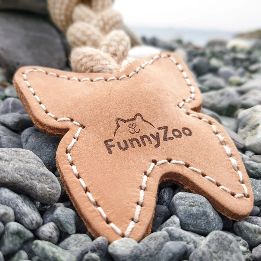 Jouet Mastication en cuir Funny Zoo Papillon