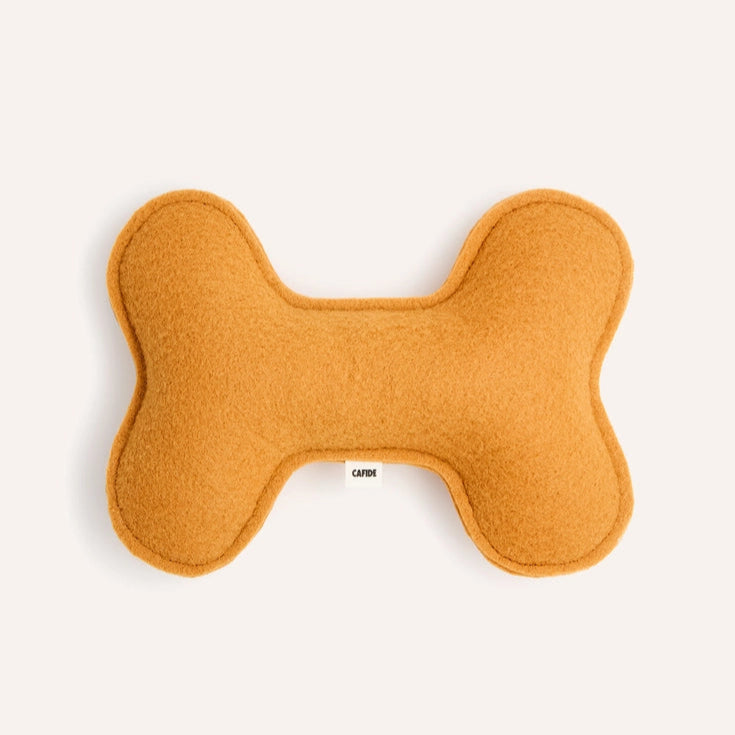 Jouet Peluche Os Cafide Moutarde