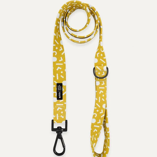 Laisse Juno en plastique recyclé Cafide Jaune