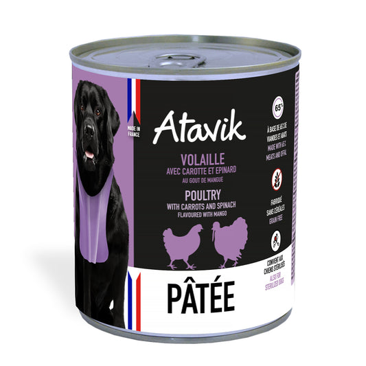 Atavik Pâtée Volaille Carotte et Epinard