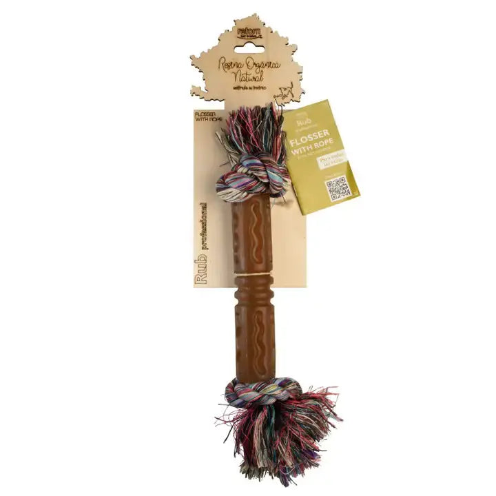 Jouet Rub Flosser with Rope Retorn