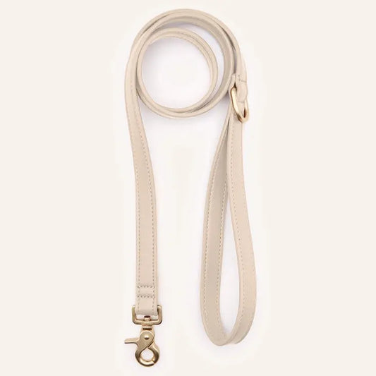 Laisse Jala en cuir Végan Cafide Beige