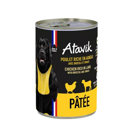 Pâtée Poulet et Agneau Atavik